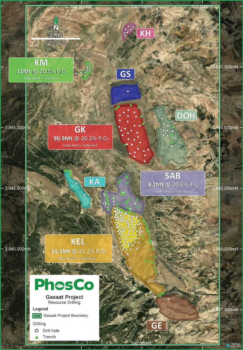 Gasaat Project Prospect map