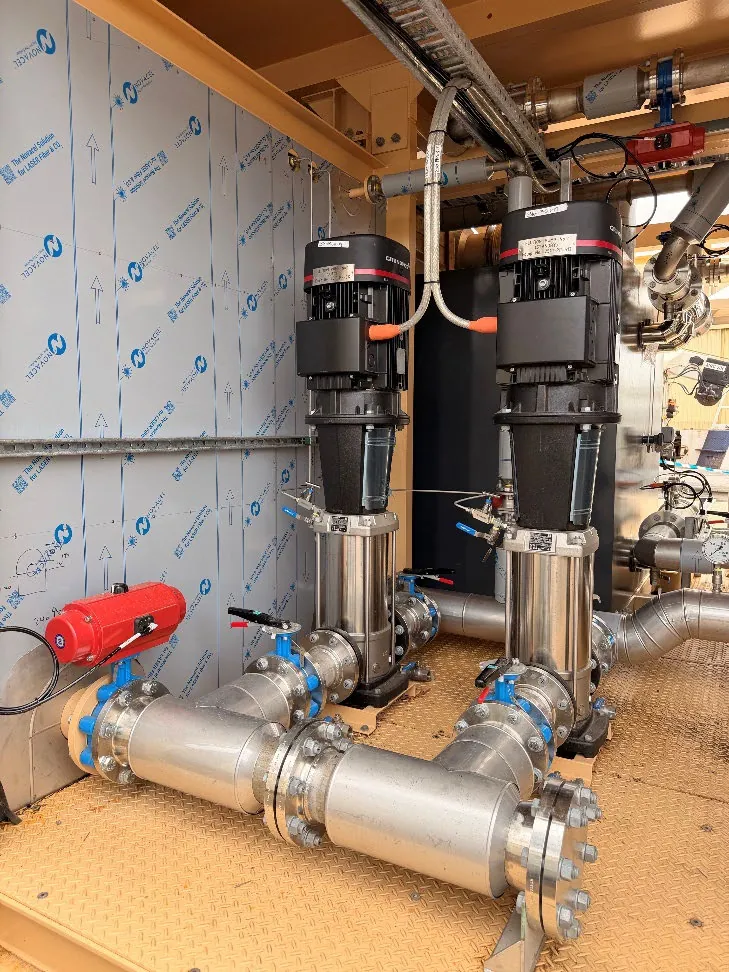 Image 16 & 17: Hot commissioning of gold elution circuit for Lake Johnston underway
