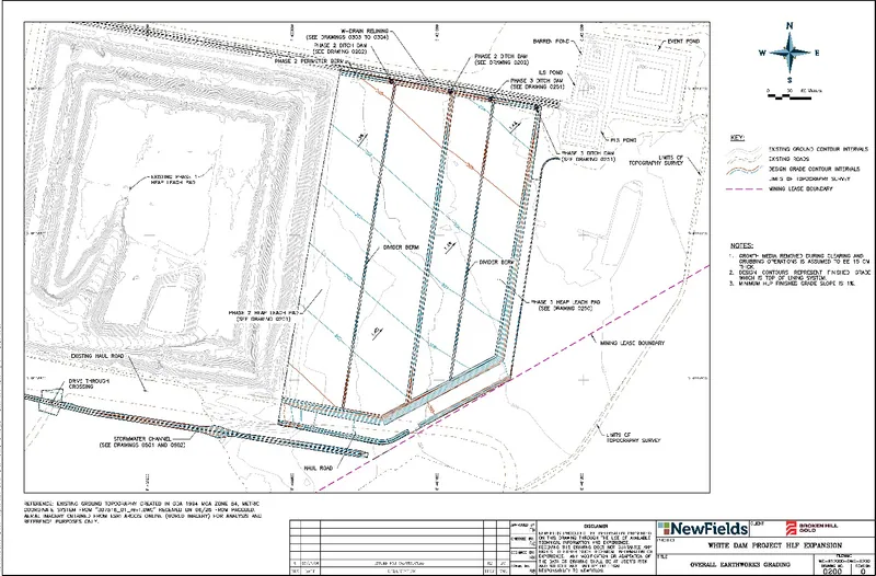 Heap Leach pad expansion design