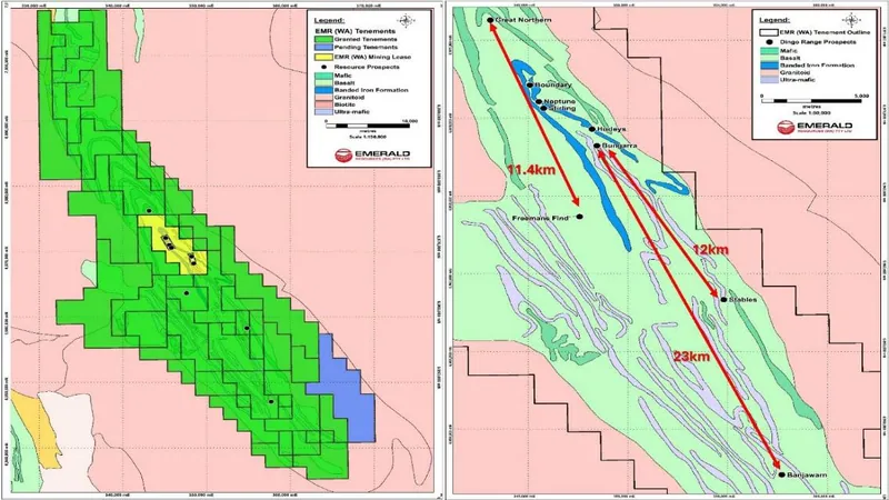 Figure 5 Dingo Range Gold Project civil works, Left: Plant site Right: Airstrip