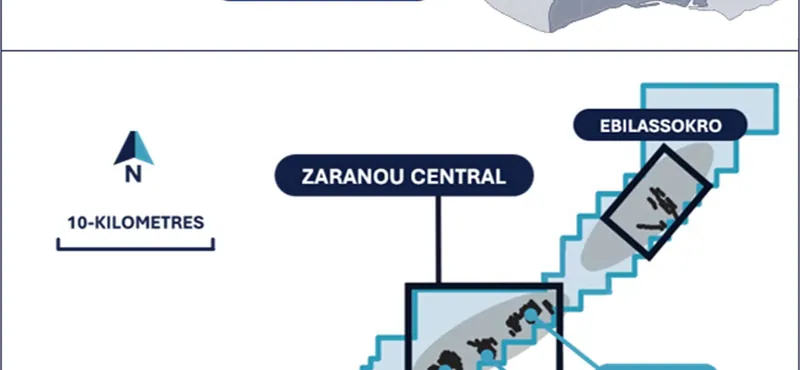 Zaranou Project Location Map