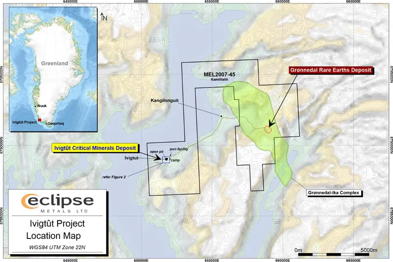 Ivigtût Project Location Map