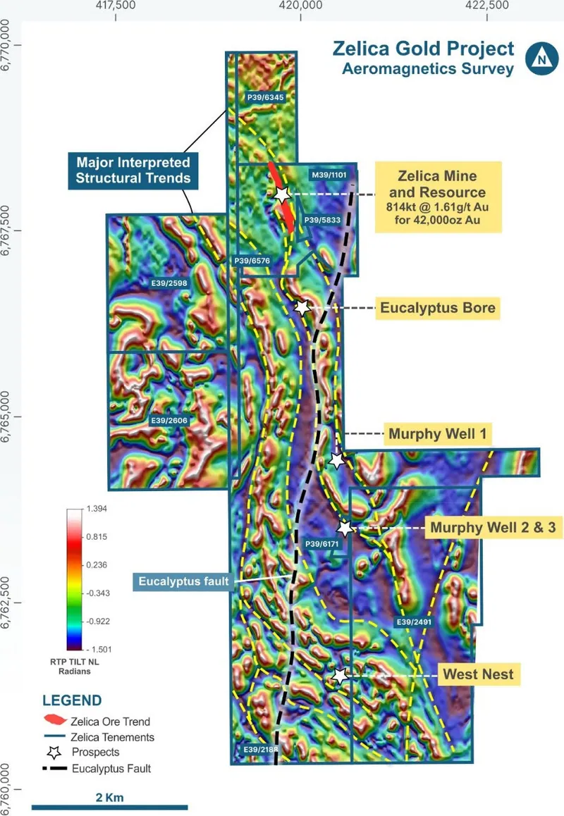 Aeromagnetic Survey completed over the Zelica Gold Project