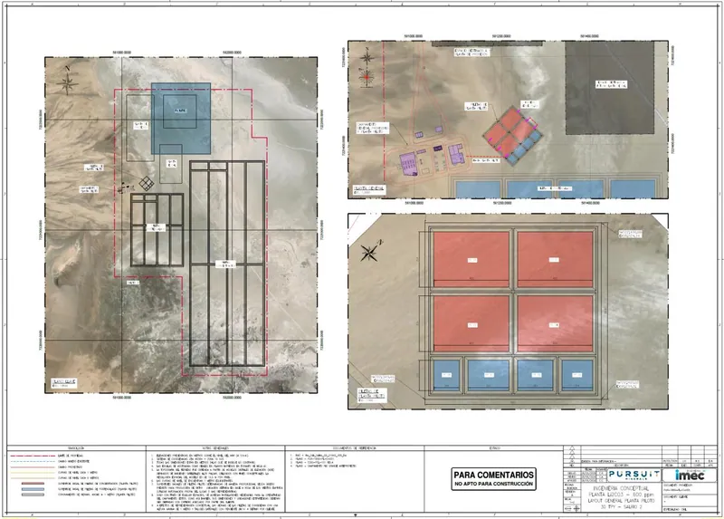Rio Grande Sur Pilot Plant Relocation – Approved Pilot Pond Layout