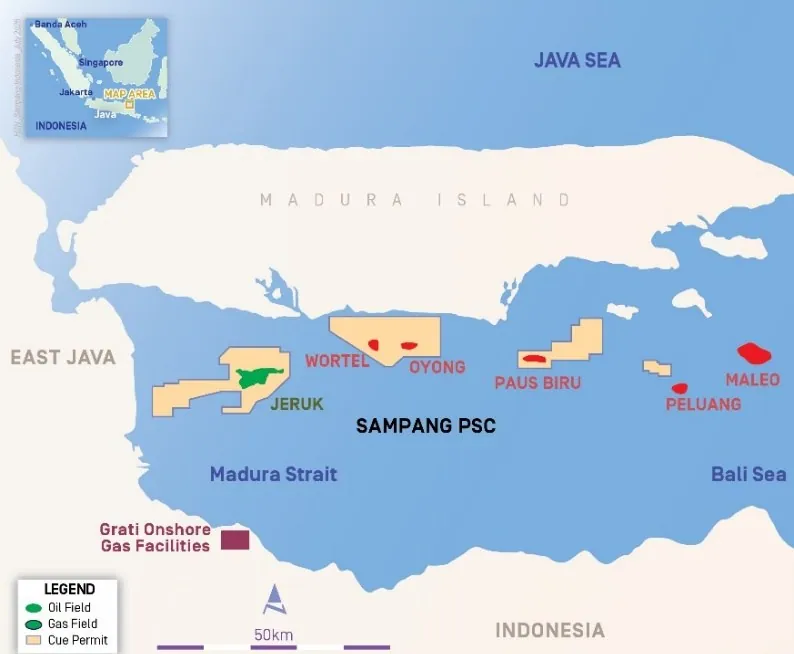 Map from Horizon Oil Limited’s announcement “Quarterly Activities Report”