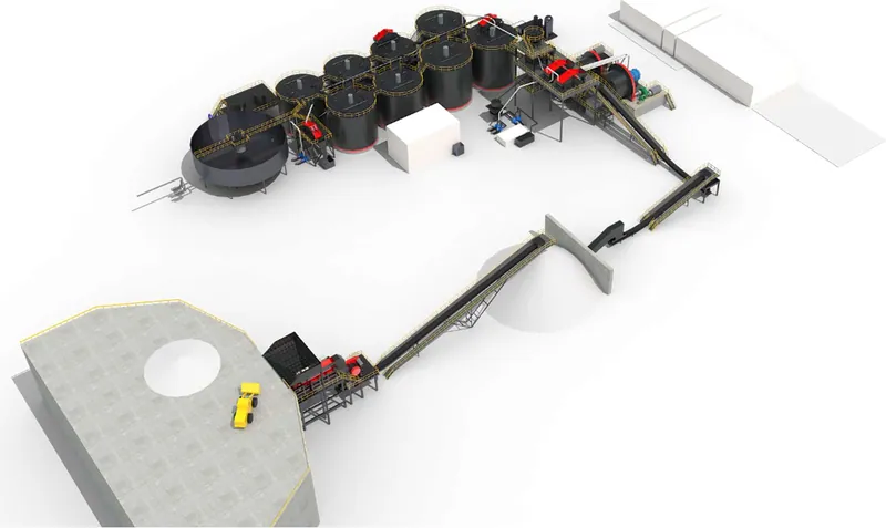 Modular Gold Solutions plant overview (indicative design progress)