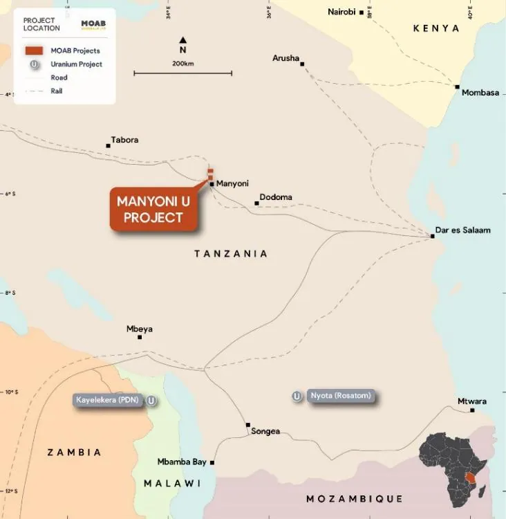 Location Map - Manyoni