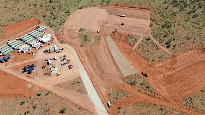 Enabling civil works were underway