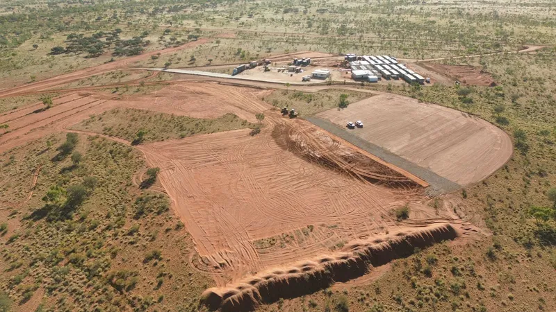Enabling civil works were underway