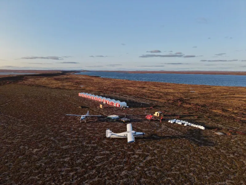 The Hook Lake camp, now a permanent camp, which will allow the Company to resupply over the winter and begin drilling earlier in the season