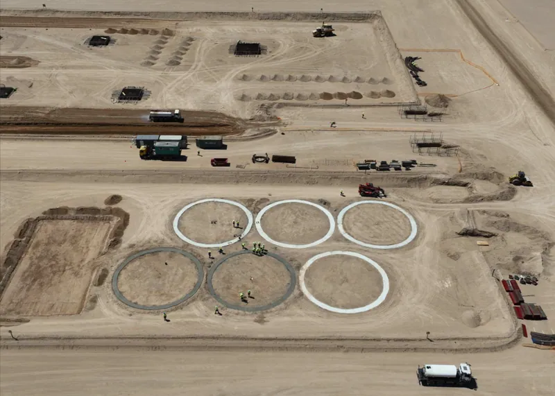 Leach tank ring beam preparations (October 2026)