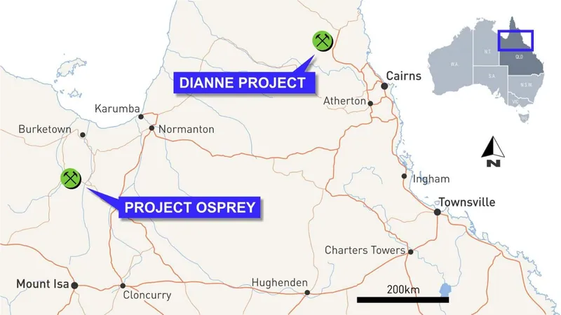 1) Dianne Project, covering six Mining Leases, three Exploration Permit and a 50:50 JV over a further Exploration Permit in the proven polymetallic Hodkinson P…