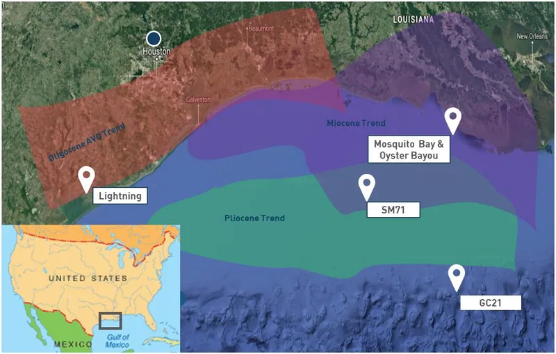 Map from Otto Energy Limited’s announcement “Quarterly Activities/Appendix 5B Cash Flow Report”