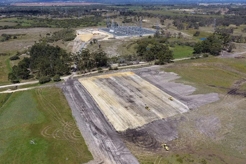 Preparation of pad for Frontier substation