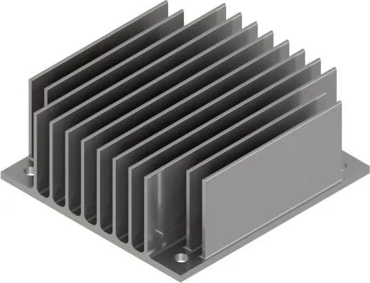 HSK-FCA-VHD-NAT-017-013 - half-brick DC/DC converter heat sink