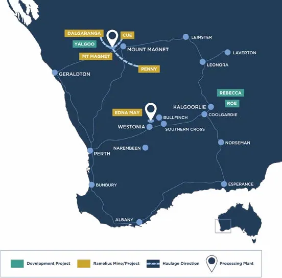 Map from Ramelius Resources Limited’s announcement “2026 Annual Report”