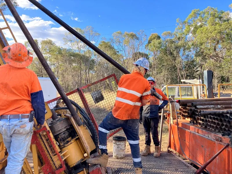 Drilling 26JHD01 at John Hill, September 2026