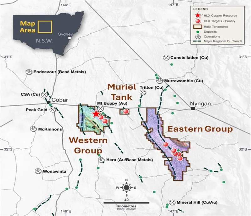 Helix Resources Tenement Groups and Priority Projects