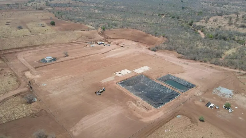 Completed Musuma-1 wellpad, civil works and access roads, accepted by Exalo in October 2026