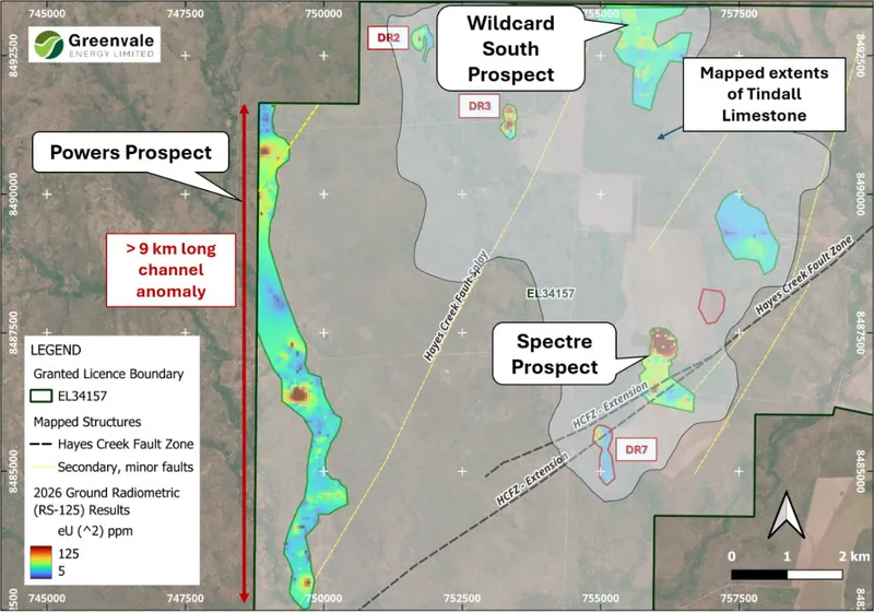 Uranium Prospects developed from greenfield exploration during the Quarter