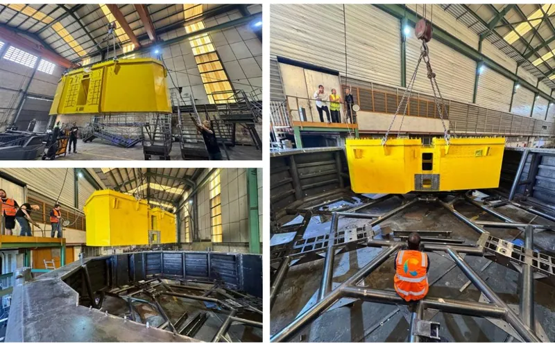 Fabrication snapshots of the ACHIEVE CETO Buoyant Actuator over recent months