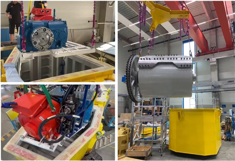 PTO Assembly - generator and cooling systems (left), tensioner system (right)