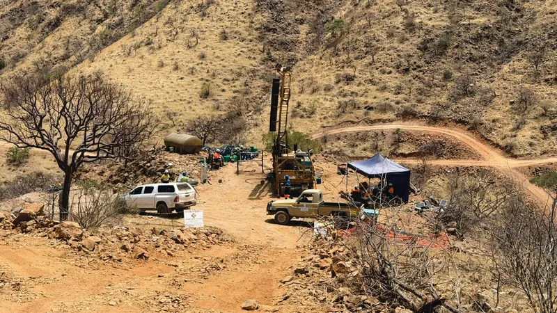 Optimine diamond rig drilling DDOT007