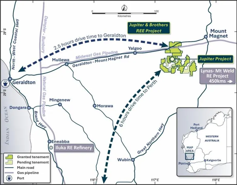 Jupiter Project Location and Regional Infrastructure