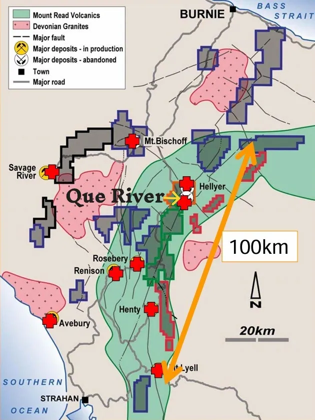 Que River Project location, Tasmania
