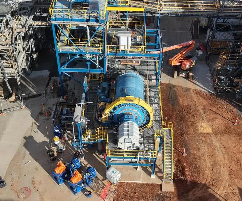 Photo: Tertiary ball mill in position (August 2026)