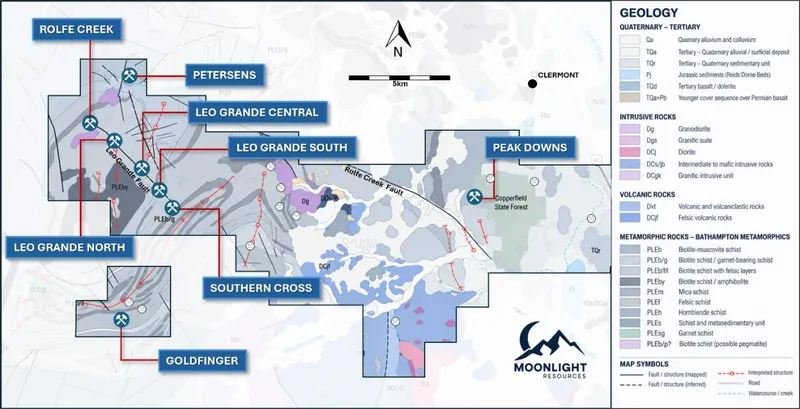 Moonlight Resources Clermont Gold Project