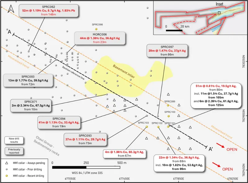 Plan view of Spaatzu deposit.3,4