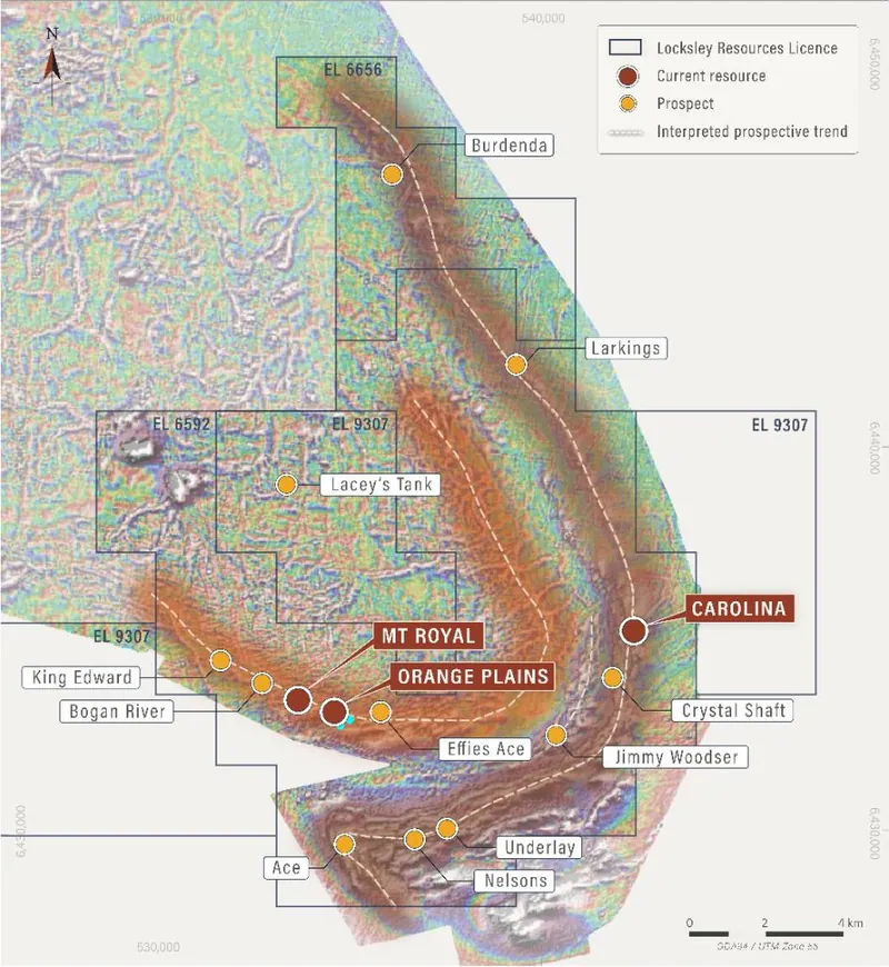 Iron Duke Project location and regional geological setting