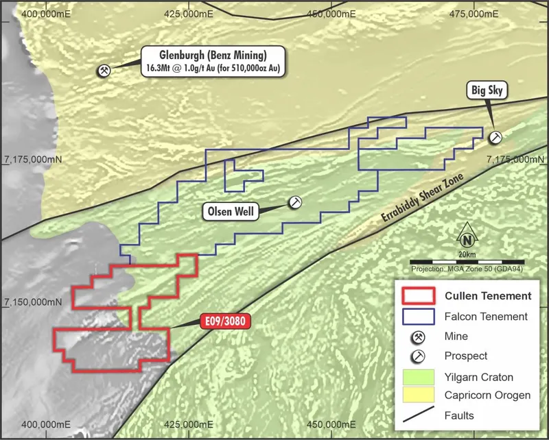 NEW EL application, errabiddy shear ZONE