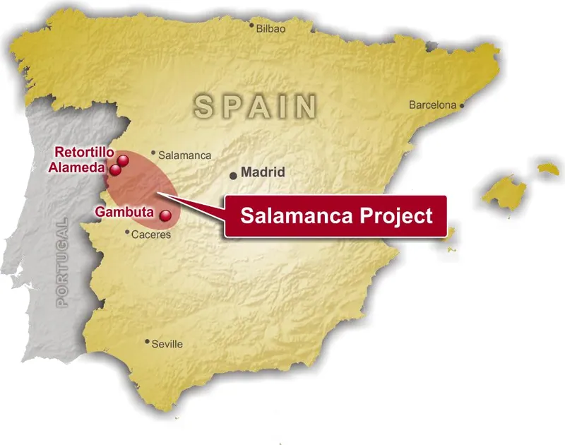 Location of the Salamanca Project, Spain