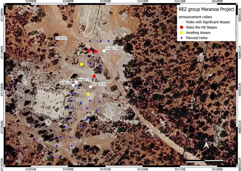Maranoa drill program – location and hole status plan from September 2026