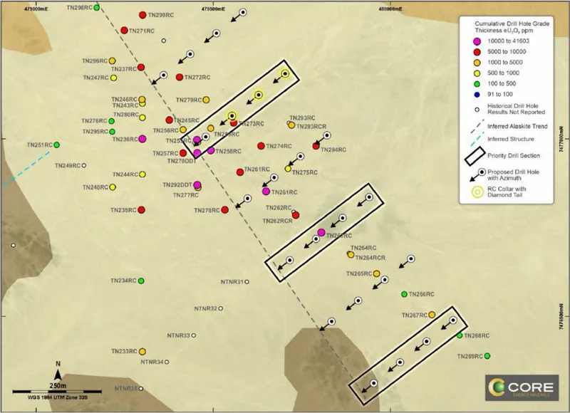Nova JV Tenements EPL3669 and EPL 3670, CR3’s 100% owned Erongo tenements EPL9725 and EPL 9652, regional stakeholders and uranium deposits