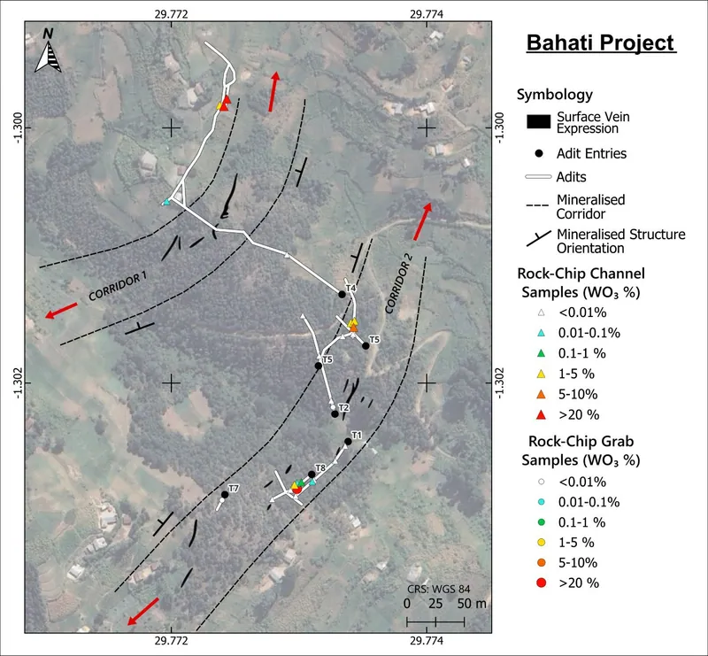 Map from Blaze Minerals Limited’s announcement “Quarterly Activities/Appendix 5B Cash Flow Report”