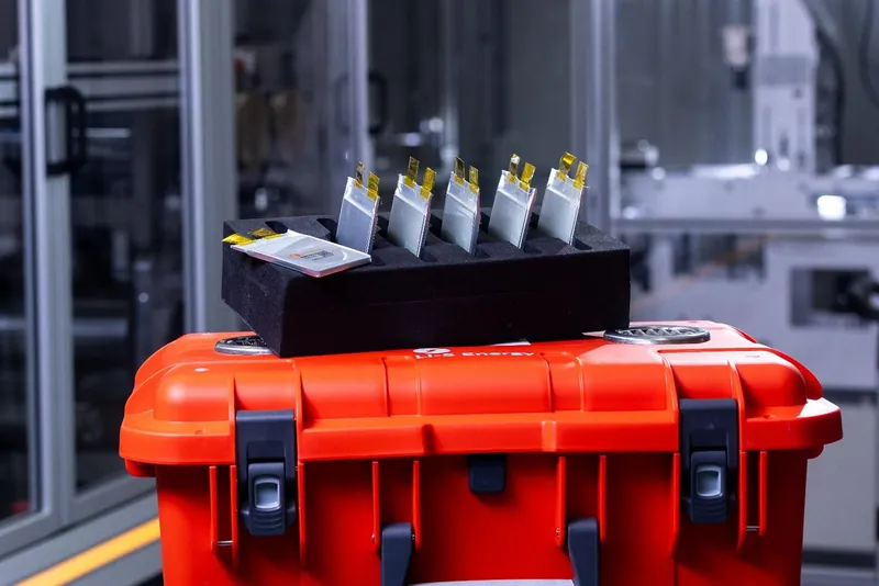 Li-S Energy pouch cells, packaged ready for shipment