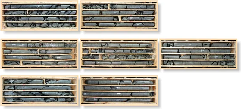 CCM-91 diamond drill core photos