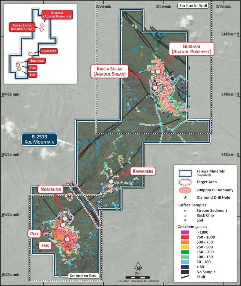 Kol Mountain all prospects and priority target areas