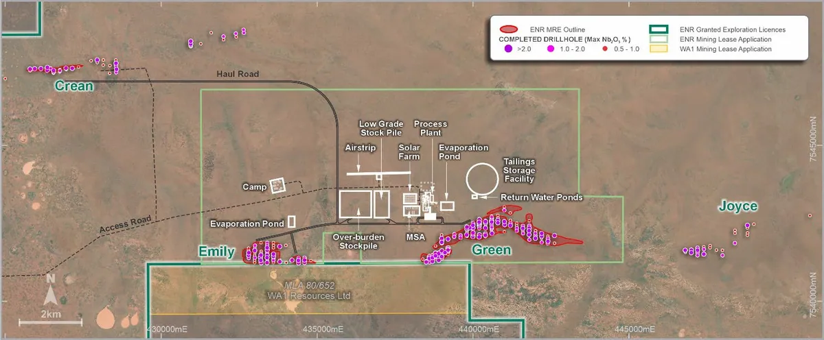 Conceptual Site Layout for the Aileron Project