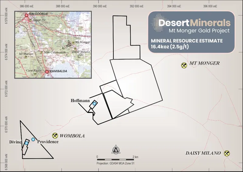Overview of Desert Minerals’ Mt Monger Project