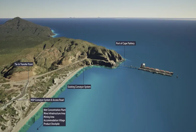 NSP potential tie in transfer point to existing Port export infrastructure