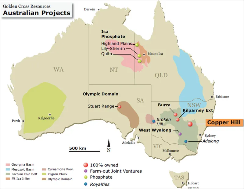 GCR Projects Location Map