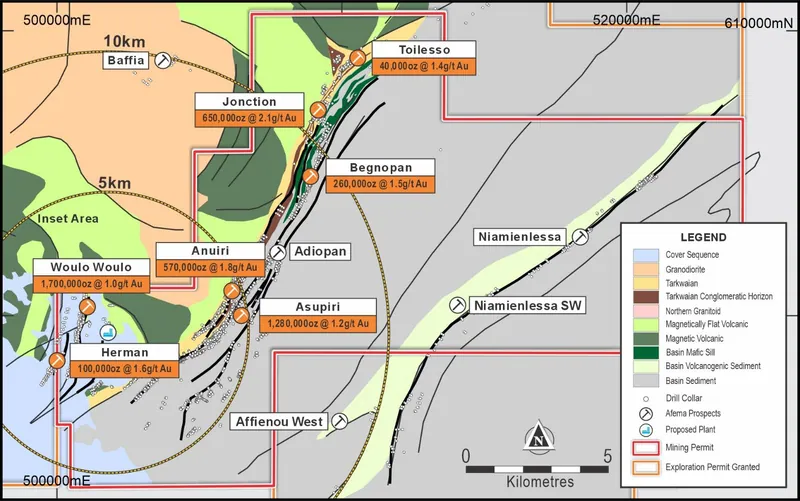 Figure One Afema Mining Permit with MREs