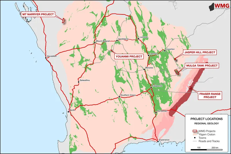 Map of WMG project locations