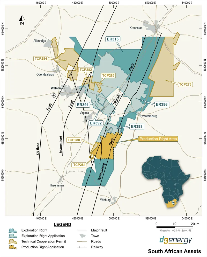 (Figure 2: D3 Energy’s South African Portfolio)