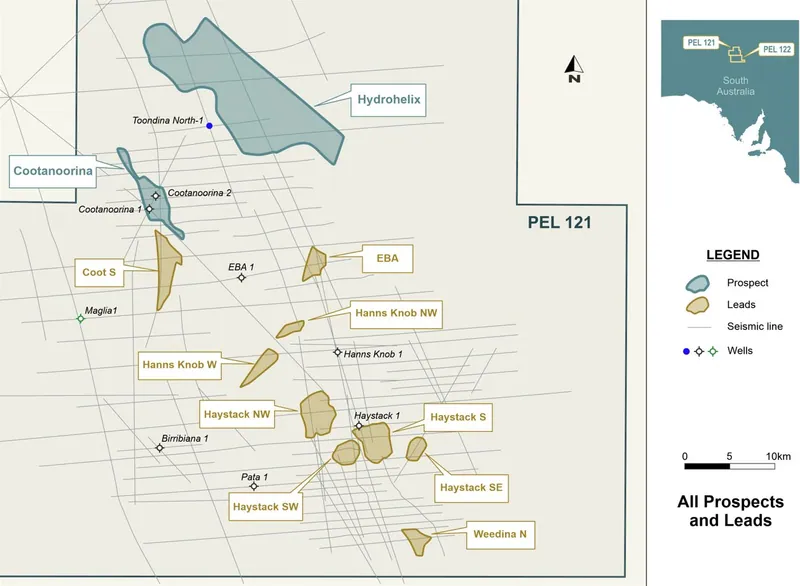 (Figure 3: Arckaringa Project Prospects and Leads)