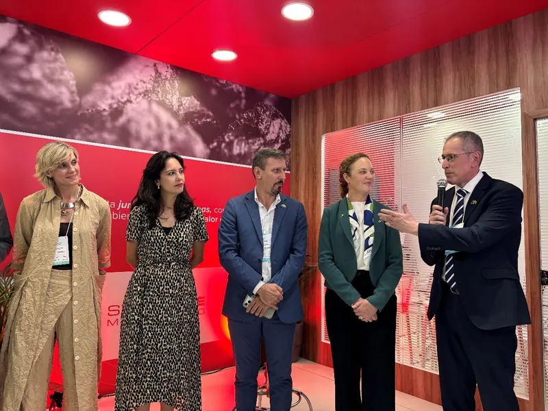 Signing Ceremony for the Minas Gerais Rare Earths Processing Centre (left to right): Milena Andrade Pedrosa, Invest Minas President; Mila Batista Leite Corrêa…
